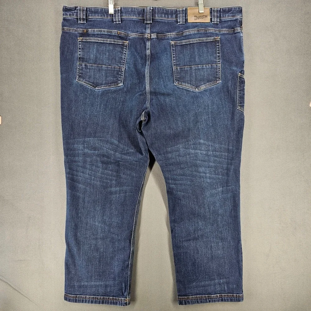 Duluth Trading Co Jeans Mens 48x30 Blue Relaxed Ballroom Double Flex 36336